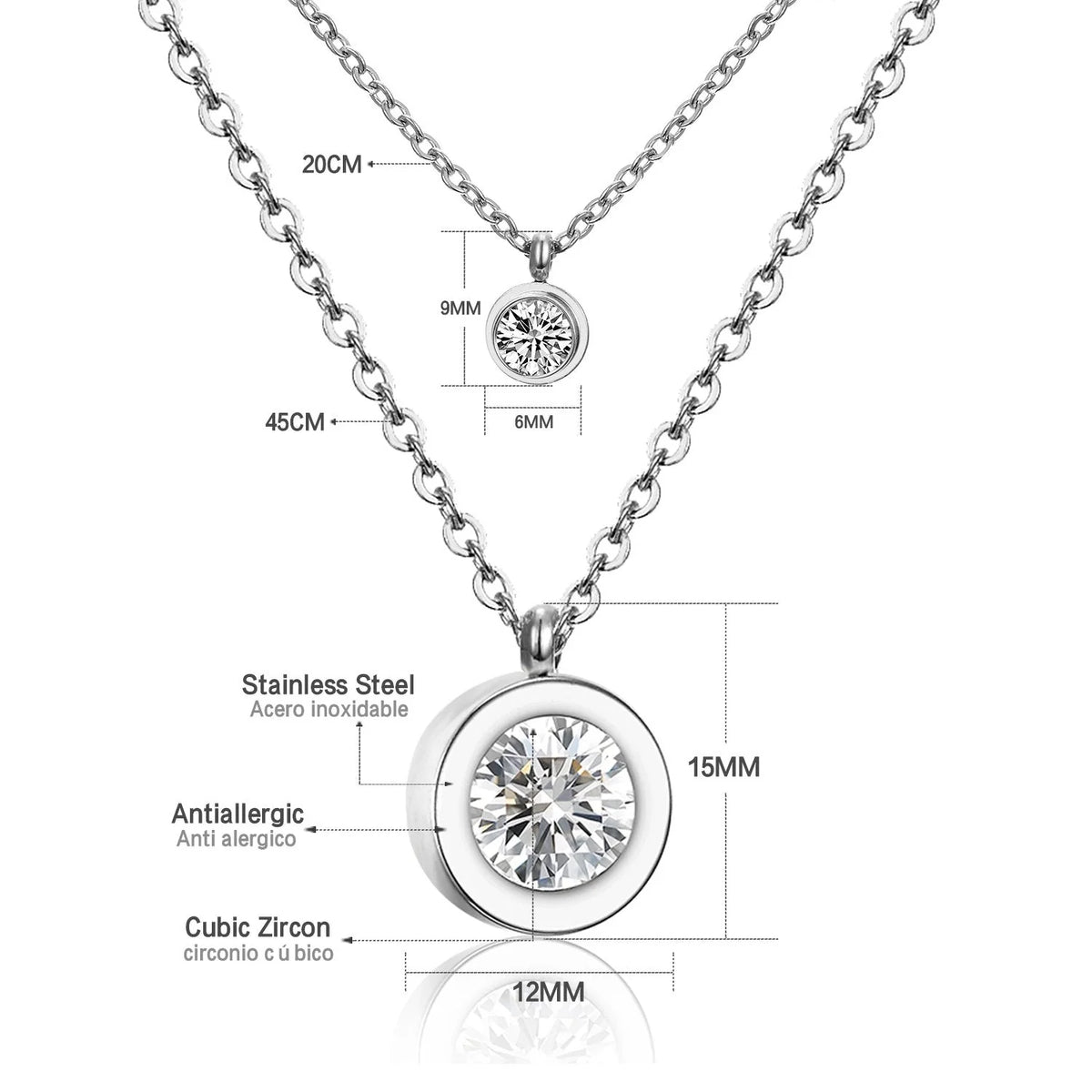 SILVERA DOUBLE NECKLACE