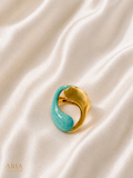 GOLD-TURQOISE RING