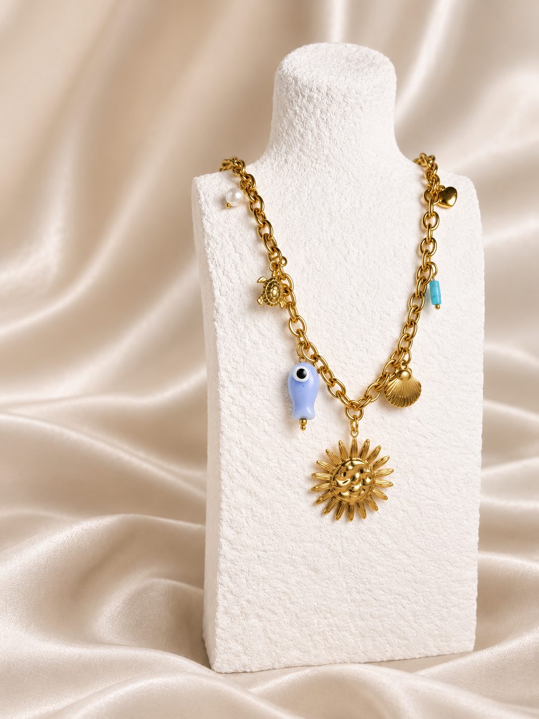 SUN CHARMS NECKLACE