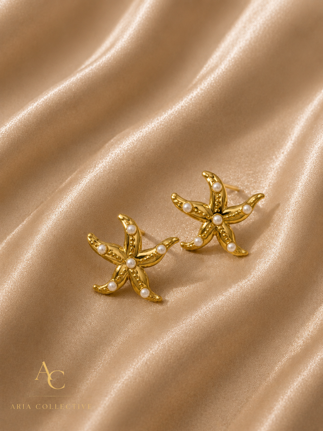 SMALL STARFISH EARRINGS